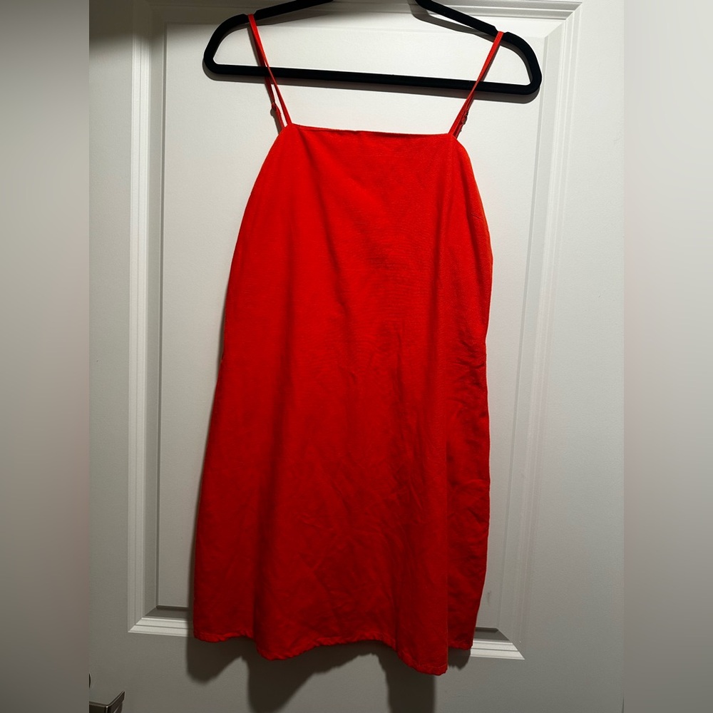 ORANGE Spaghetti Strap Dress